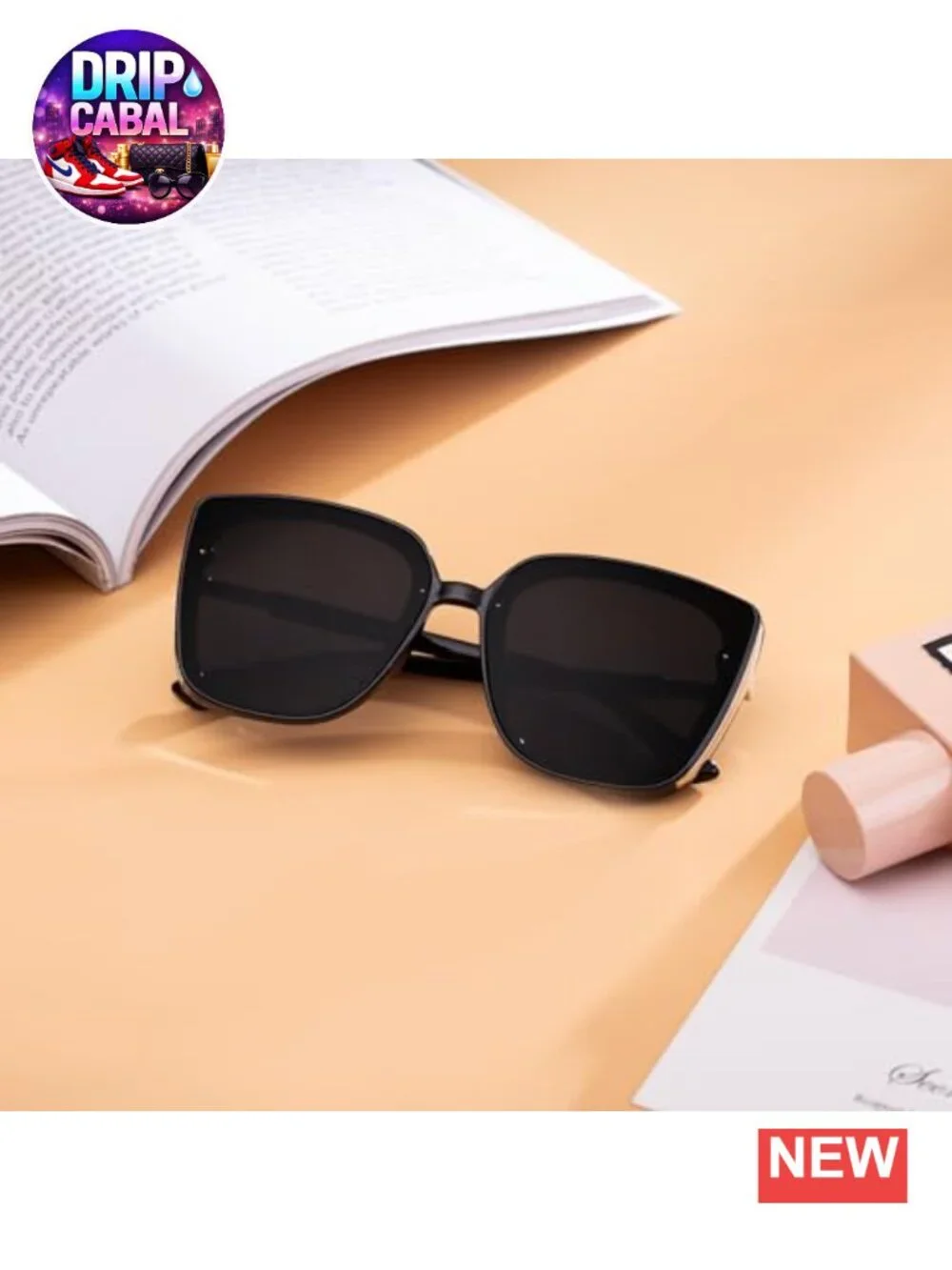 Oversized Square Sunglasses UV400 Protection Unisex